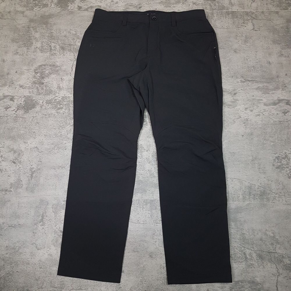 UNDER ARMOUR All Purpose Golf Pants Mens‎ Size 38x32 Black Stretch